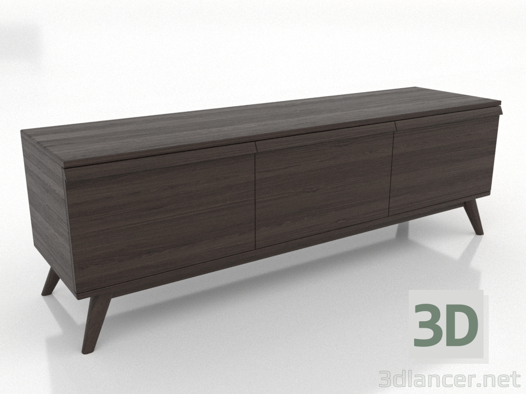 modello 3D Mobile TV 1500 mm (frassino noce) - anteprima modello 3D Mobile TV 1500 mm (frassino noce) - anteprima