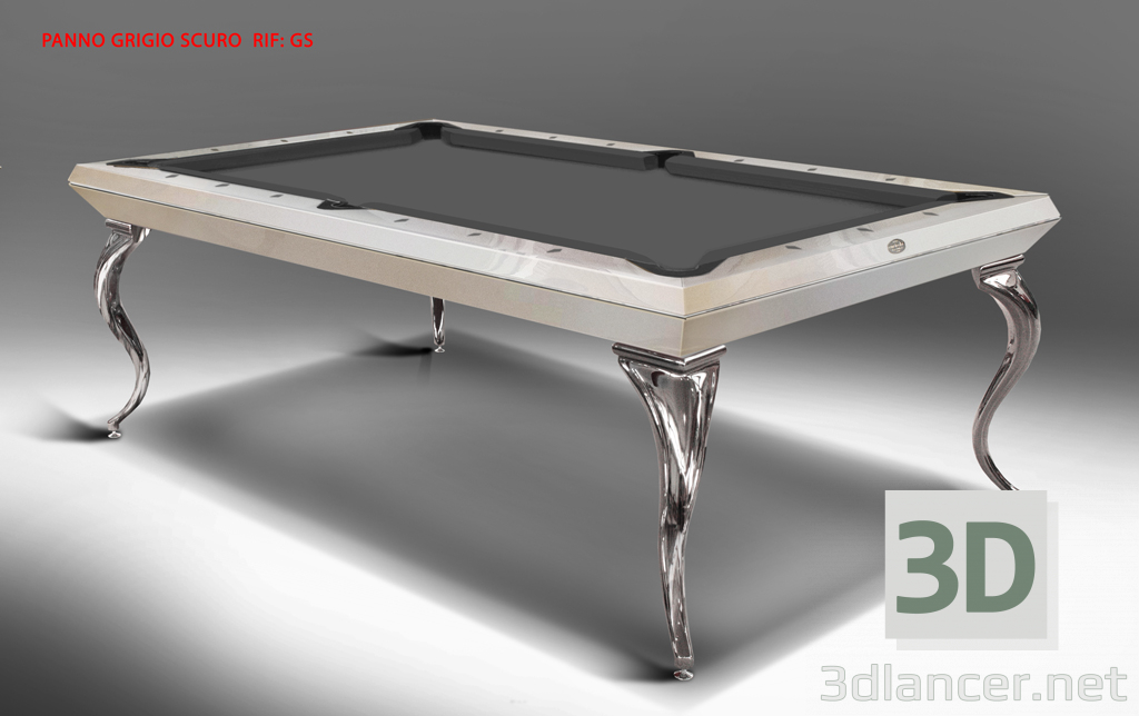 3 डी मॉडल अनन्य पूल टेबल कैविची ओपेरा बिलियर्ड 8 फीट - पूर्वावलोकन