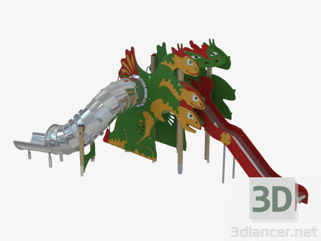 Modelo 3d Complexo de jogos infantis Snake Gorynych (5511) - preview