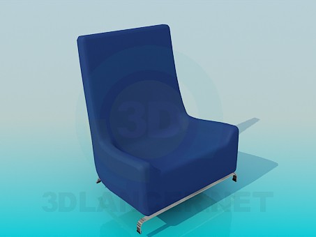 3d модель Низкое кресло – превью