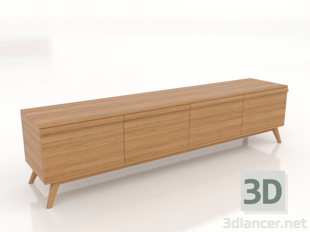 3d model Mueble TV GRANDE 2000 mm (roble natural) - vista previa 3d model Mueble TV GRANDE 2000 mm (roble natural) - vista previa