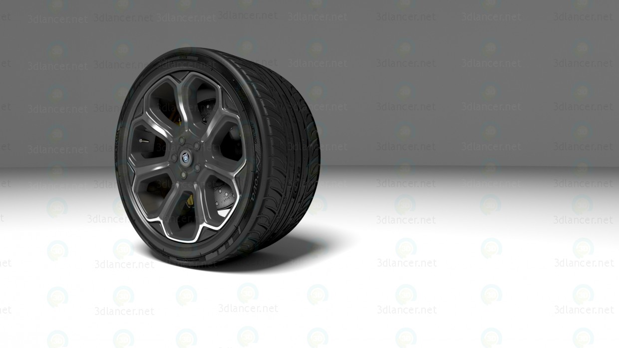 Das Rad des Sportwagens 3D-Modell kaufen - Rendern