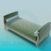3d model Couch with rollers - preview