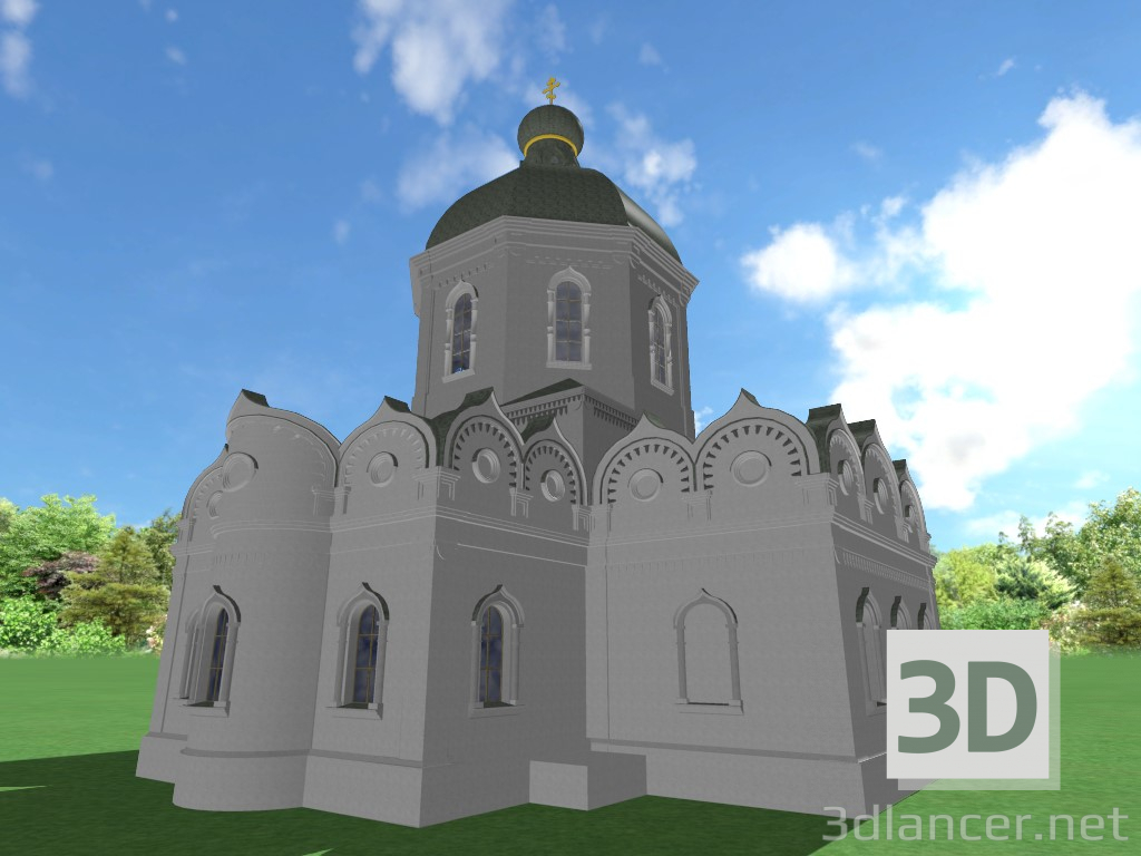 3D modeli Tapınak - önizleme
