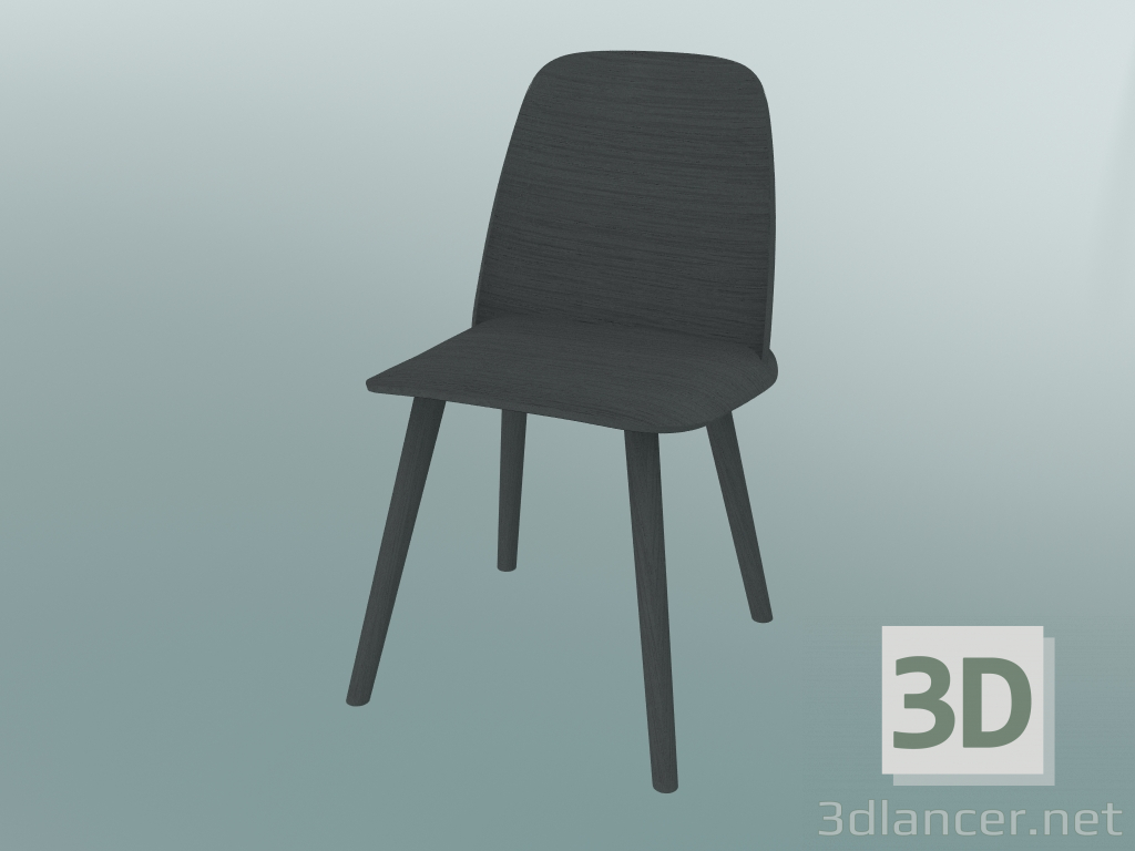 modèle 3D Chaise Nerd (gris foncé) - preview