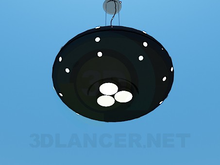 3 डी मॉडल दीपक के साथ एक lampshade - पूर्वावलोकन