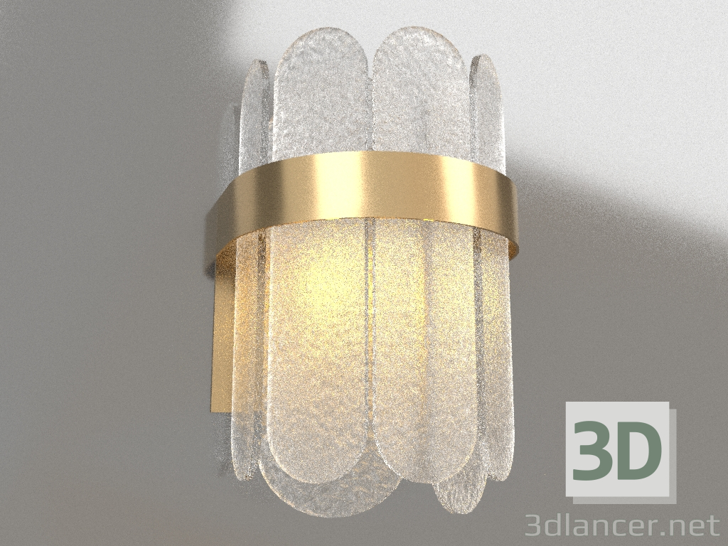 3D Modell Wandleuchte (Leuchter) Deserto (FR5141WL-02BS) - Vorschau