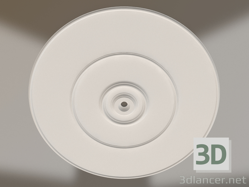 modello 3D Presa da soffitto in cartongesso RP 027 P=1106 - anteprima