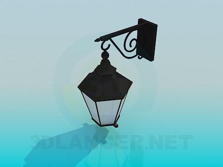 modèle 3D lanterne de jardin - preview