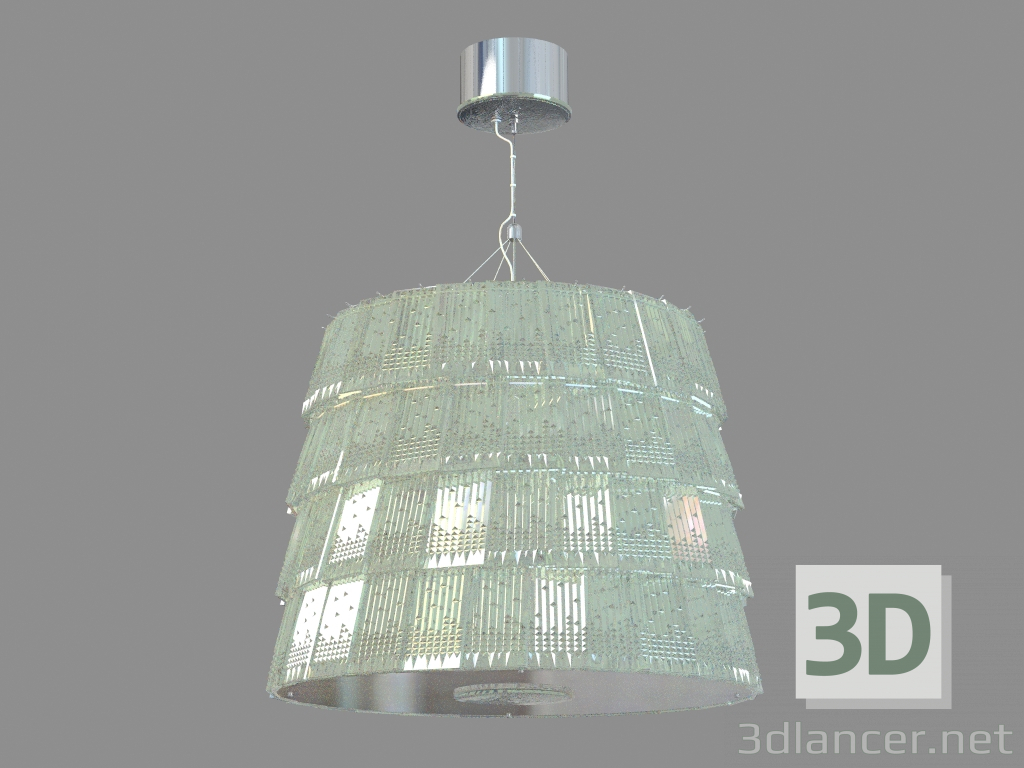 3d model Люстра Tuile de Cristal Medium size Piccadilly - preview