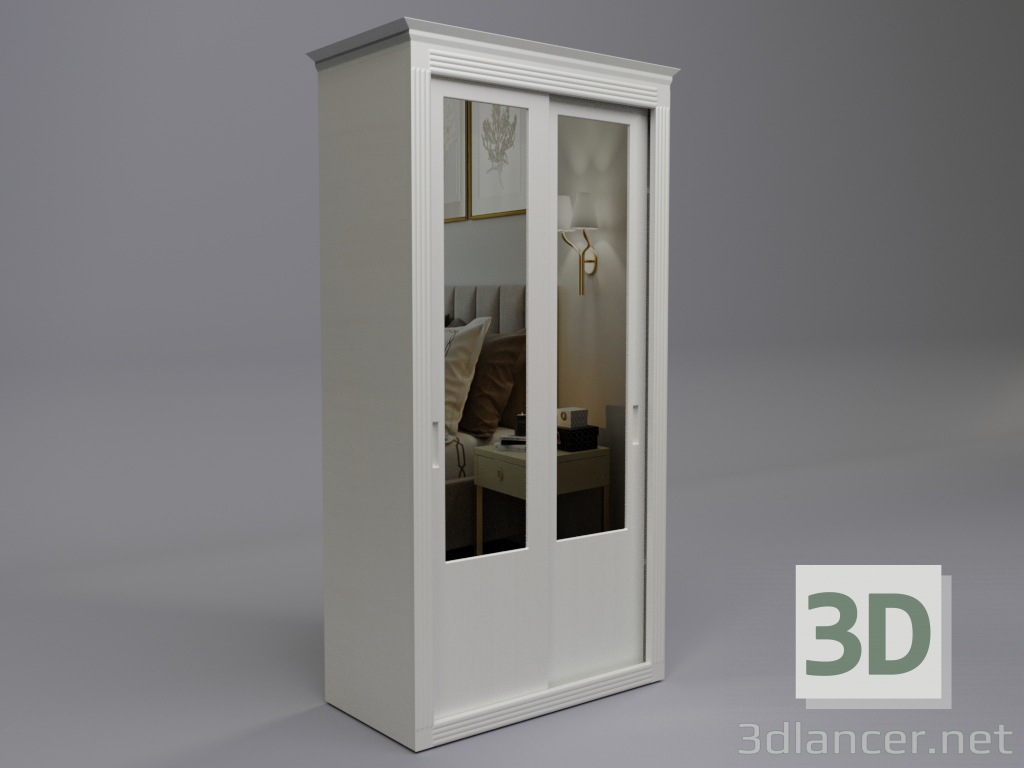 Zweiflügelige klassische Garderobe 3D-Modell kaufen - Rendern