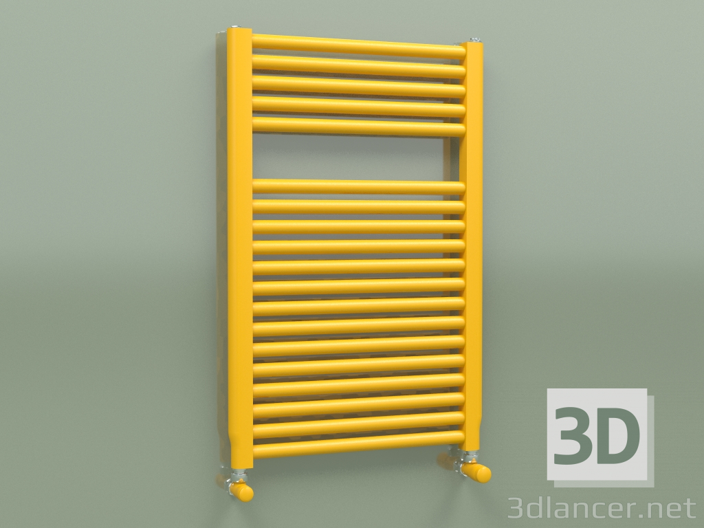 3D modeli Isıtmalı havlu askısı NOVO (764x500, Kavun sarısı - RAL 1028) - önizleme