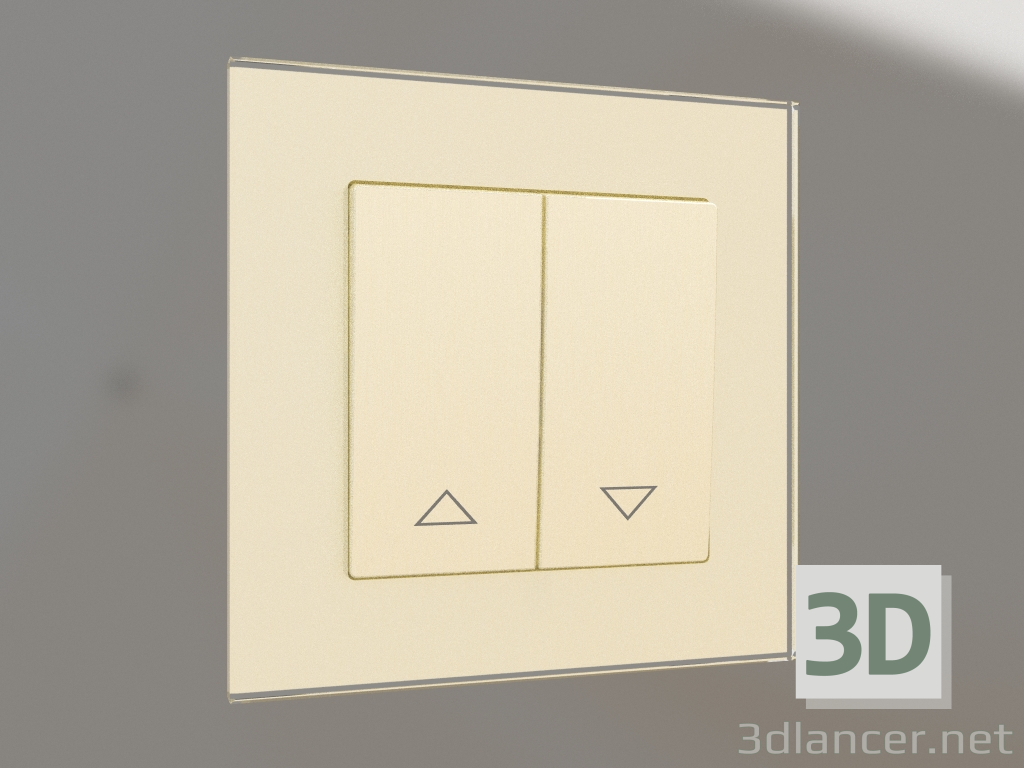 3d model Blinds switch (champagne corrugated) - preview