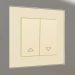 3d model Blinds switch (champagne corrugated) - preview