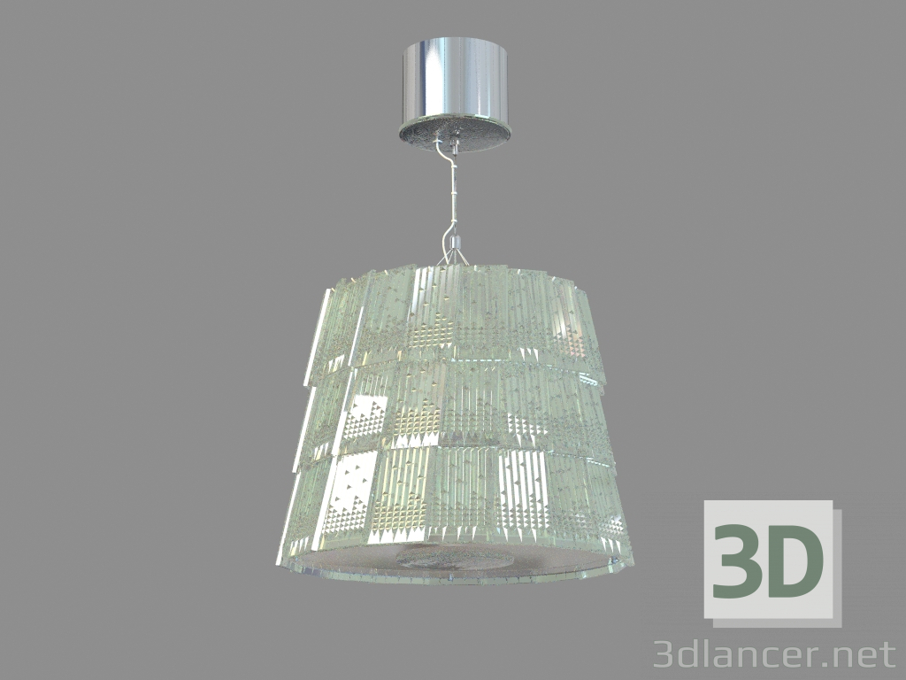 modello 3D Люстра Tuile de Cristal Piccola dimensione Piccadilly - anteprima