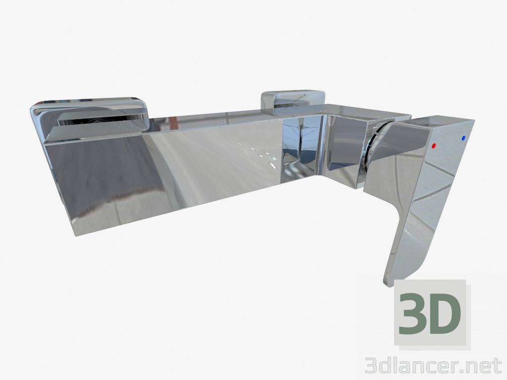 3D modeli Duş bataryası duş seti Azalia (Azalia) - önizleme