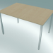 3D Modell Rechteckiger Tisch mit quadratischen Beinen (1200x800mm) - Vorschau