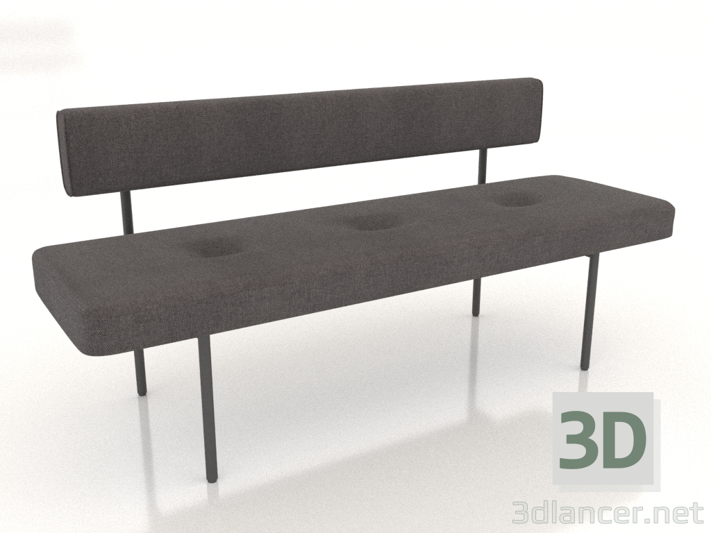 3d model Bench 1600x520x780 - preview