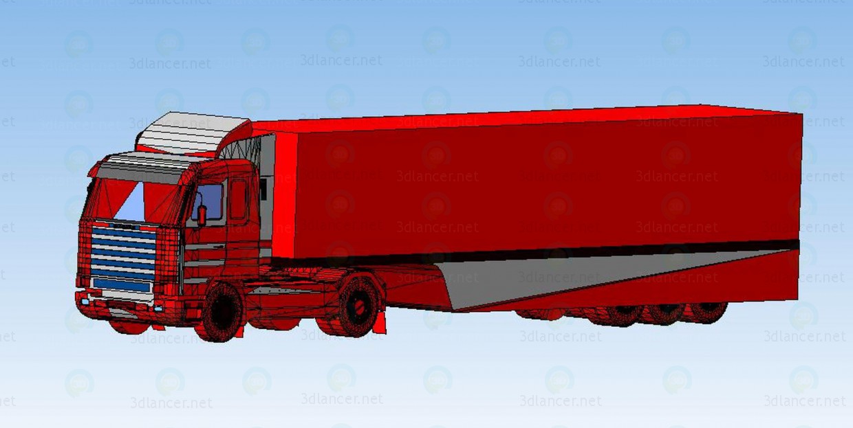 3D modeli Van Scania - önizleme