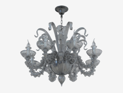 Chandelier made of glass (S110188 8black)