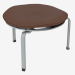 3d model Three-legged stool with leather cushion PK33 - preview