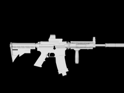 Modèle de fusil d'assaut M4A1