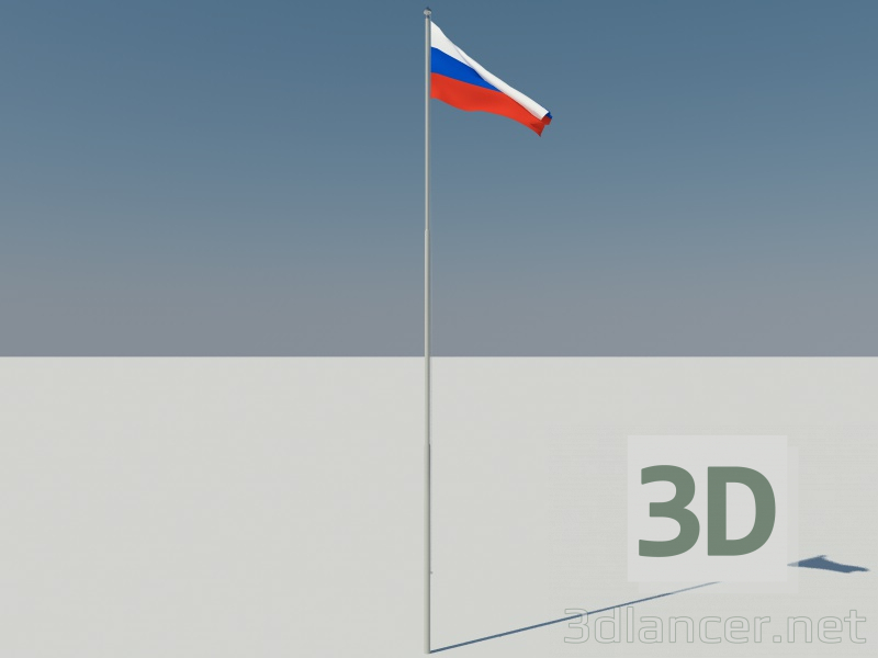 wehende Flagge 3D-Modell kaufen - Rendern