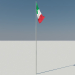 Bandera volando 3D modelo Compro - render