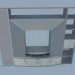 3D Modell Schrank-Wand im Wohnzimmer - Vorschau