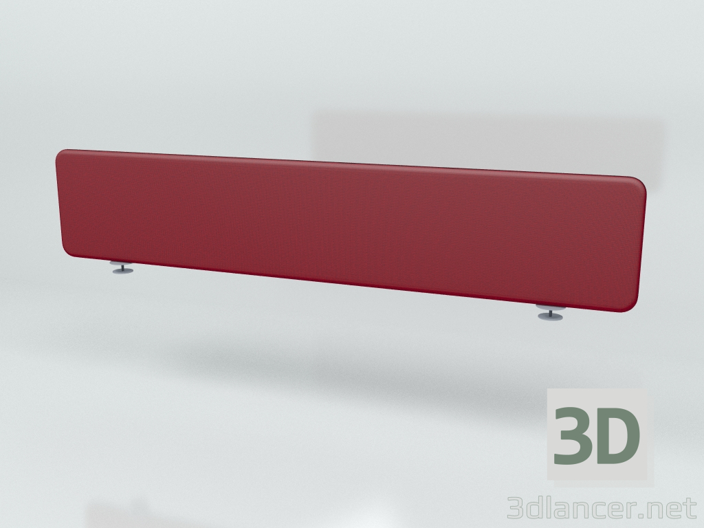 modello 3D Schermo acustico Desk Bench Sonic ZUS18 (1790x350) - anteprima
