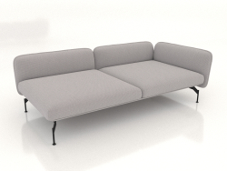 Módulo de sofá 2,5 lugares de profundidade com apoio de braço 110 à direita