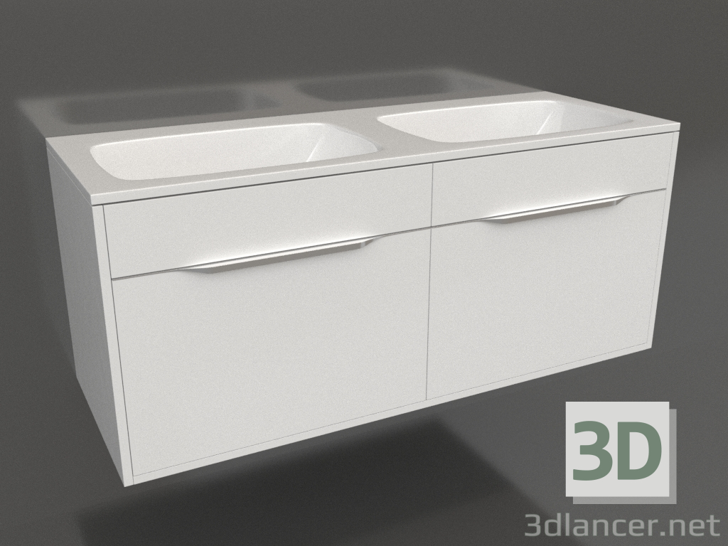 3d model Hanging cabinet 120 cm (Mal.01.12) - preview