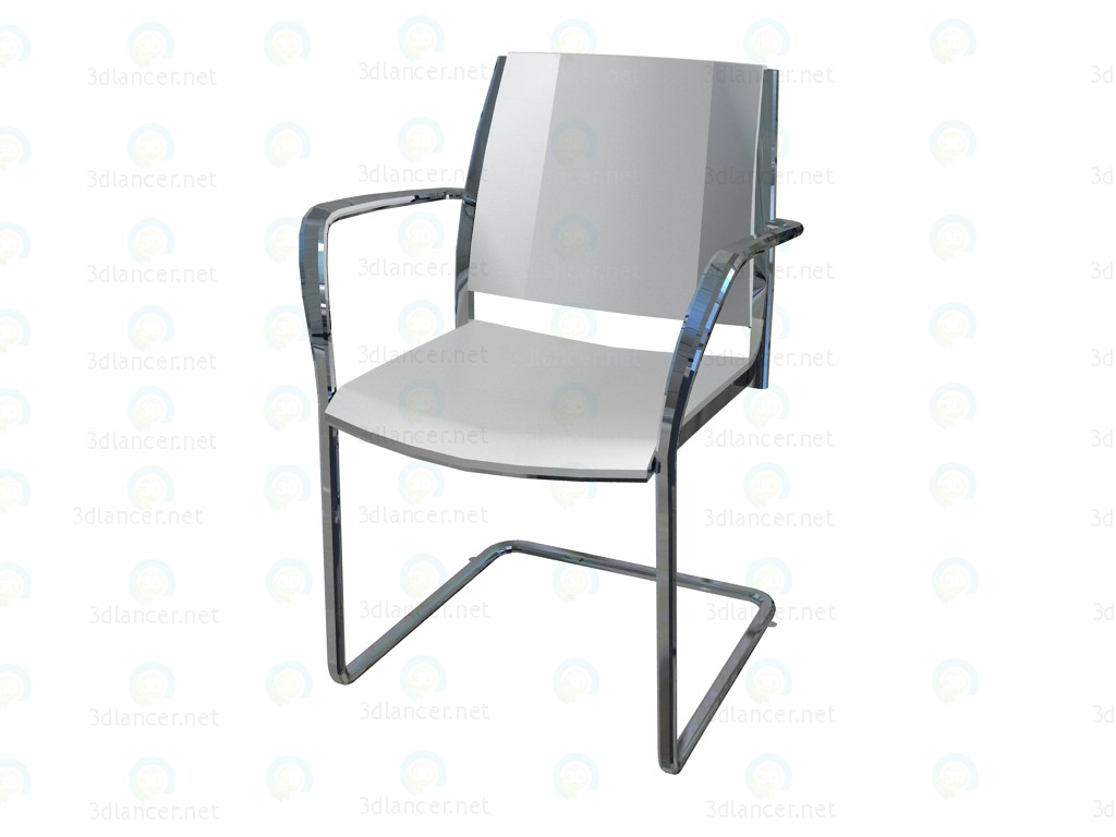 modello 3D Di legno sedia - anteprima