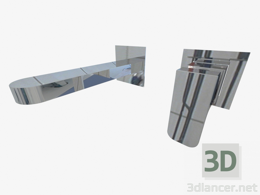 3D Modell Waschtischmischer zum Verputzen von Azalia (BDA 054L) - Vorschau
