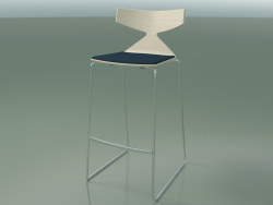 Stuhl stapelbare Stange 3713 (mit Kissen, Weiß, CRO)