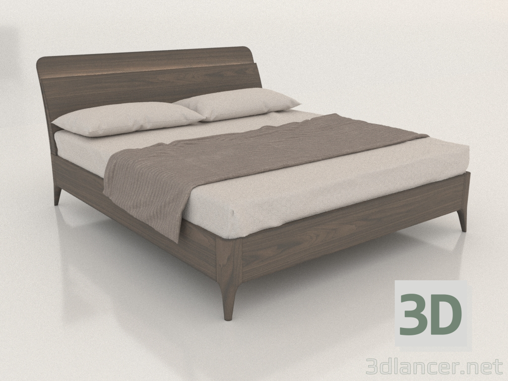 3 डी मॉडल डबल बेड 1600x2000 (क्लियो) - पूर्वावलोकन