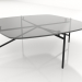 3D Modell Niedriger Tisch 90x90 mit Glasplatte - Vorschau