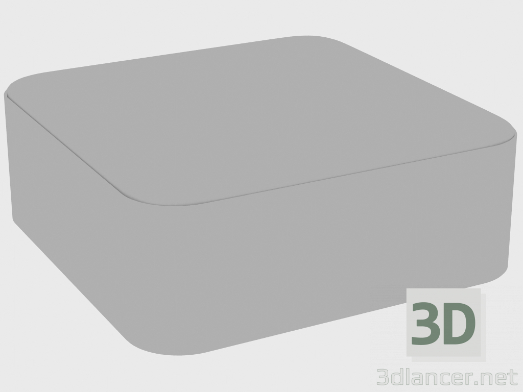 modello 3D Poof FELIX POUF SMOOTH (100x100xH38) - anteprima