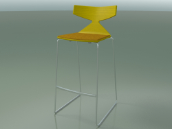 Stackable bar stool 3713 (with pillow, Yellow, CRO)