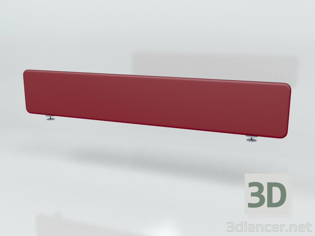modello 3D Schermo acustico Desk Bench Sonic ZUS20 (1990x350) - anteprima