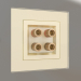 3d model Acoustic socket (champagne grooved) - preview