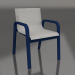 3d model Dining club chair (Night blue) - preview