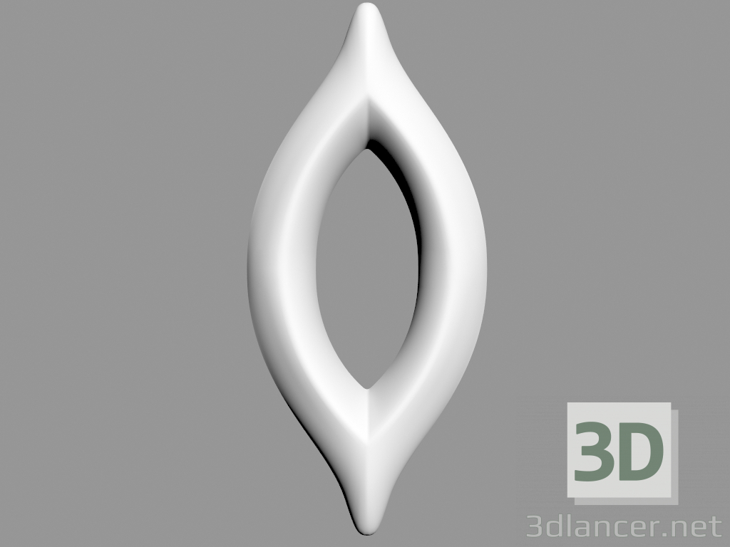 3D modeli G76 - Scala duvarlarının tasarımı için eleman (8 x 17,8 x 1,5 cm) - önizleme