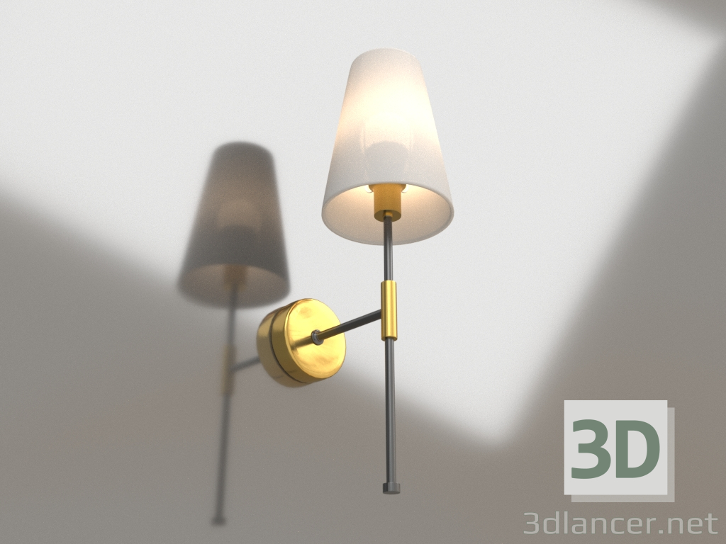 modello 3D Lampada da parete (applique) Tida (FR5196WL-01BBS) - anteprima