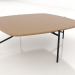modèle 3D Table basse 90x90 avec un plateau en bois - preview