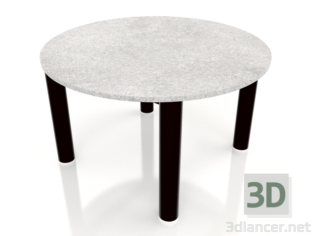 modèle 3D Table basse D 60 (Noir, DEKTON Kreta) - preview