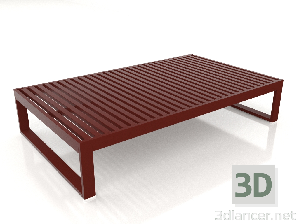 modello 3D Tavolino 151 (Rosso vino) - anteprima