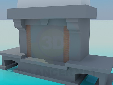 modèle 3D Cheminée - preview