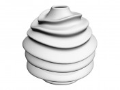 Weiße Vase 35 Twist