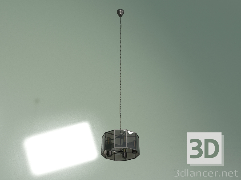 3d модель Підвісний світильник Strip сірий малий – превью